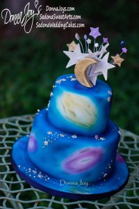 Theme Wedding Cakes Starry Night